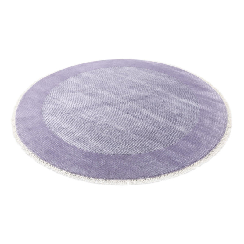 Tapis rond rond violet Indira