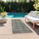 Washable Abstract Indoor / Outdoor Rug