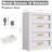 White chest of four drawers-118614270