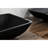 Matte Black Faucet Bathroom Sink - 14.38"L X 22.25"W 4-3/8"H, Chic With And Pop-Up Drain Finish