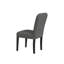 Chaise d'appoint en tissu noir Nashla