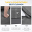 Ensemble de conversation d'extérieur tout en aluminium 5 personnes avec coussins Brandtley-738028215