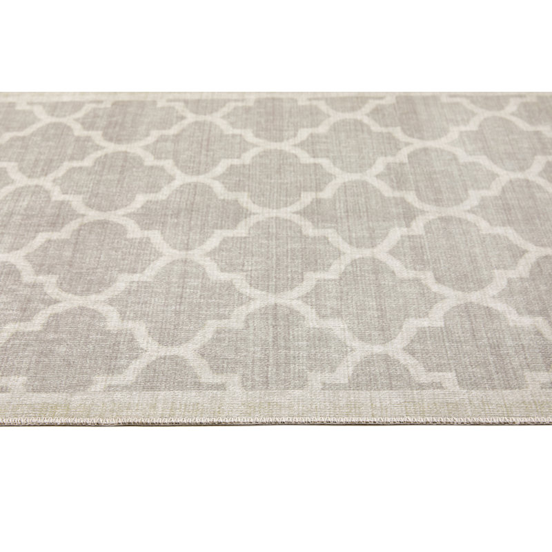 Gundolf Geometric Chenille Area Rug, Rectangle 80 x 150cm