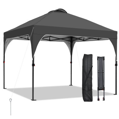 10 x 10 Ft Steel Patio Pop up Canopy