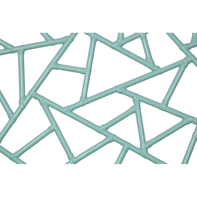 Tiffany Collection Open-Frame Headboard, Turquoise, Twin