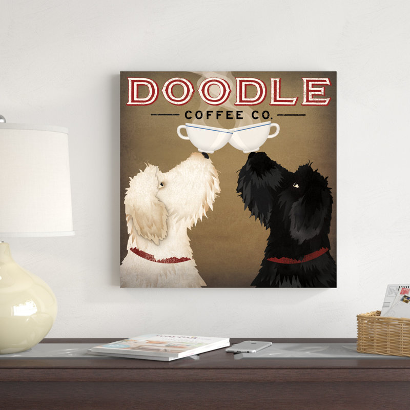 Doodle Coffee Double IV, H 20 po x l 20 po