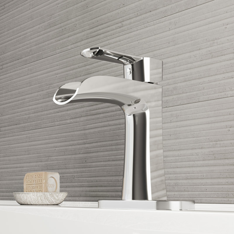 Robinet de salle de bain monotrou Paloma, Chrome