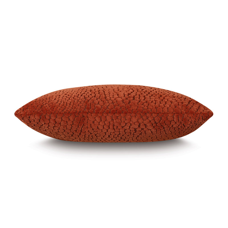 Boutique Textured Reversible Throw Pillow, Lava