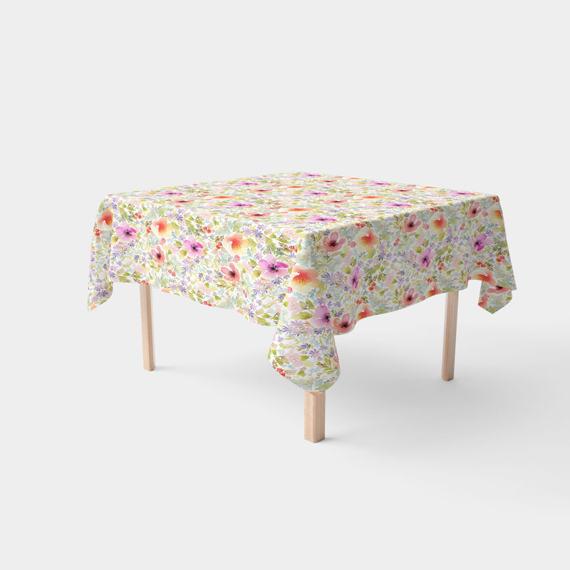 Chanse Botantical Garden Dogwood Tablecloth, 90" x 90"