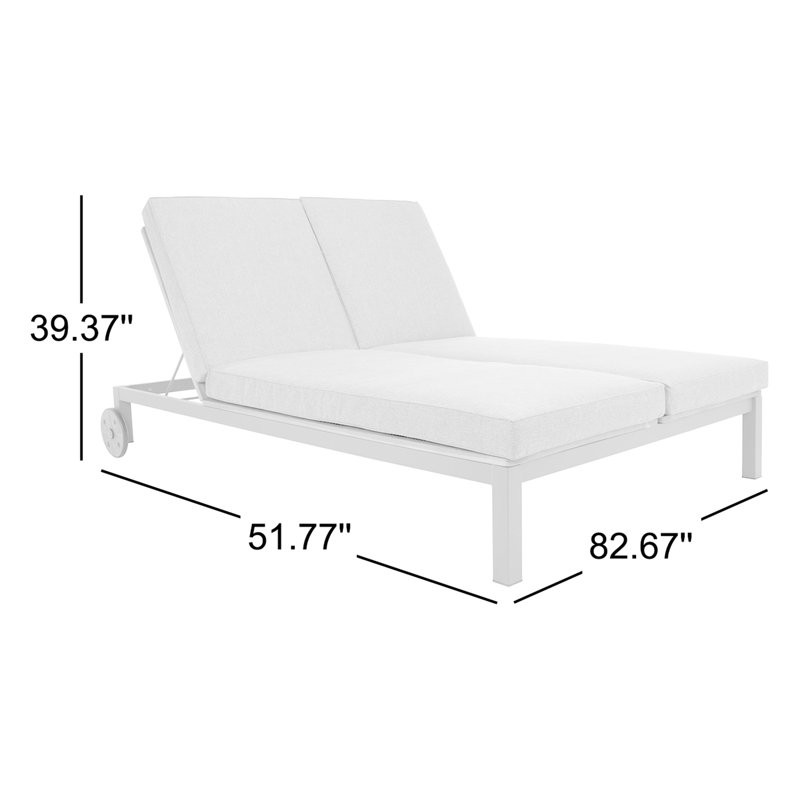 Outdoor Lounge Chair, Gray