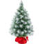 Green Spruce Flocked/Frosted Christmas Tree-314716376-401839303