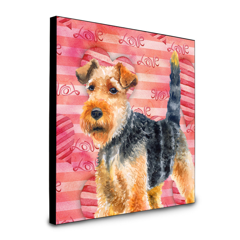 Panneau mural d’art Durflinger, Terrier gallois