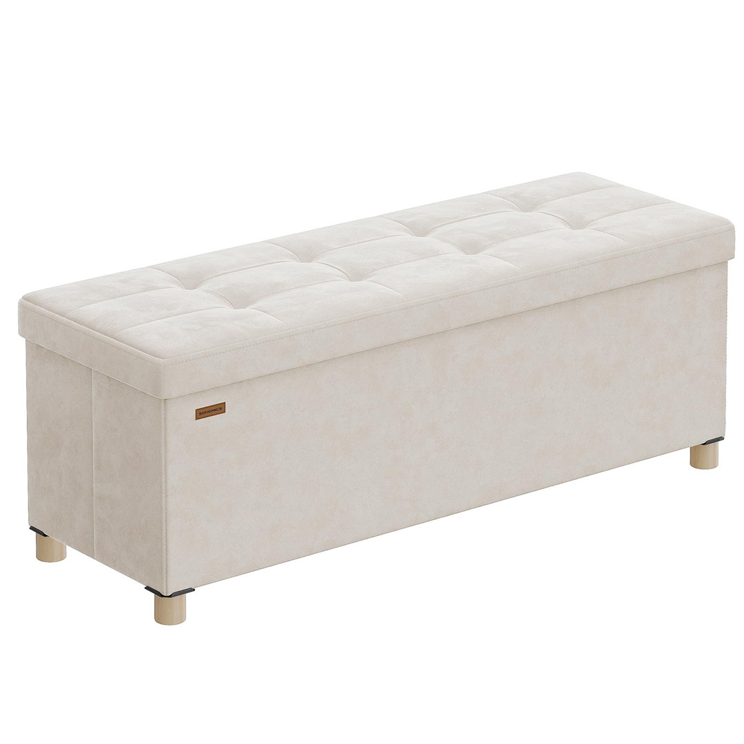110cm Wide Solid Colour Footstool Ottoman