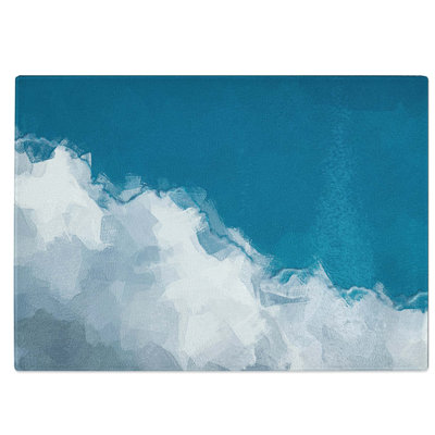 Tempered Glass Crisp Clouds Chopping Board
