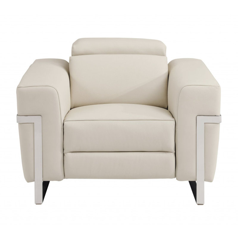 Wiethold Top Grain Italian Leather Power Reclining Chair, Beige