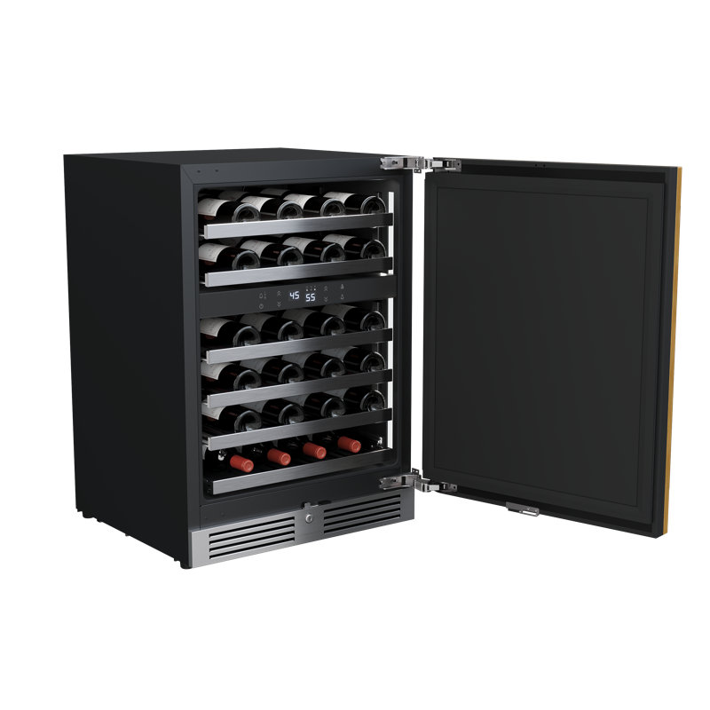 Avallon A2 24" Undercounter Dual Zone Wine Cooler with Panel-Ready Solid Door