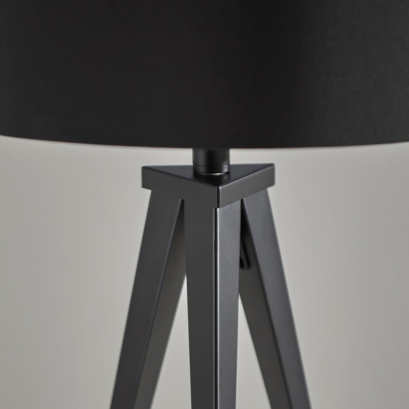Cas 61.5'' Smart Enabled Floor Lamp, Black, Black