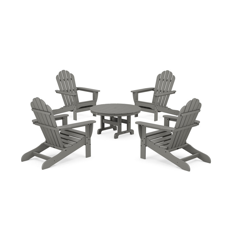 Ensemble de conversation avec chaise Adirondack 5 pièces Monterey Bay, Dalle de pierre