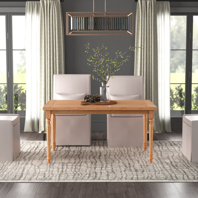 Fowey Solid Wood Base Dining Table