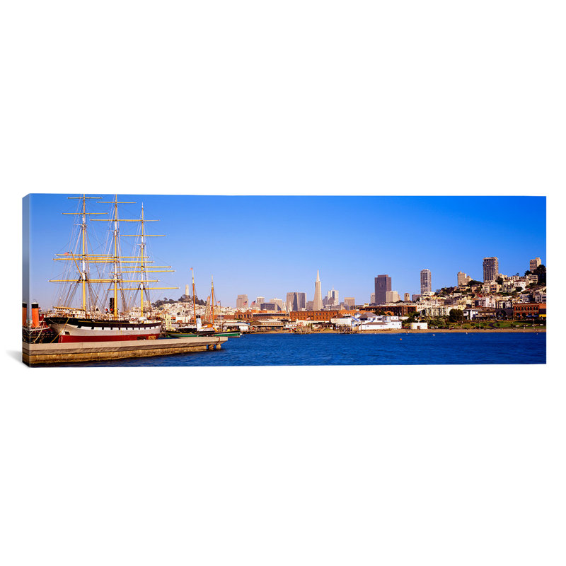 «San Francisco California», reproduction de photo sur toile, H 24 po x l 72 po x P 1,5 po, Toile tendue