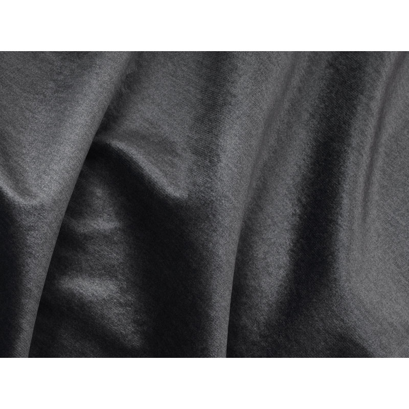 Unic Velvet Chaise Lounge, Charcoal Grey, Right-Arm Chaise