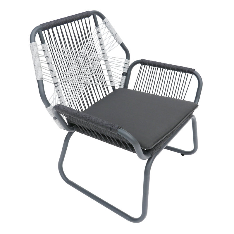 Fauteuil club gris Idaho