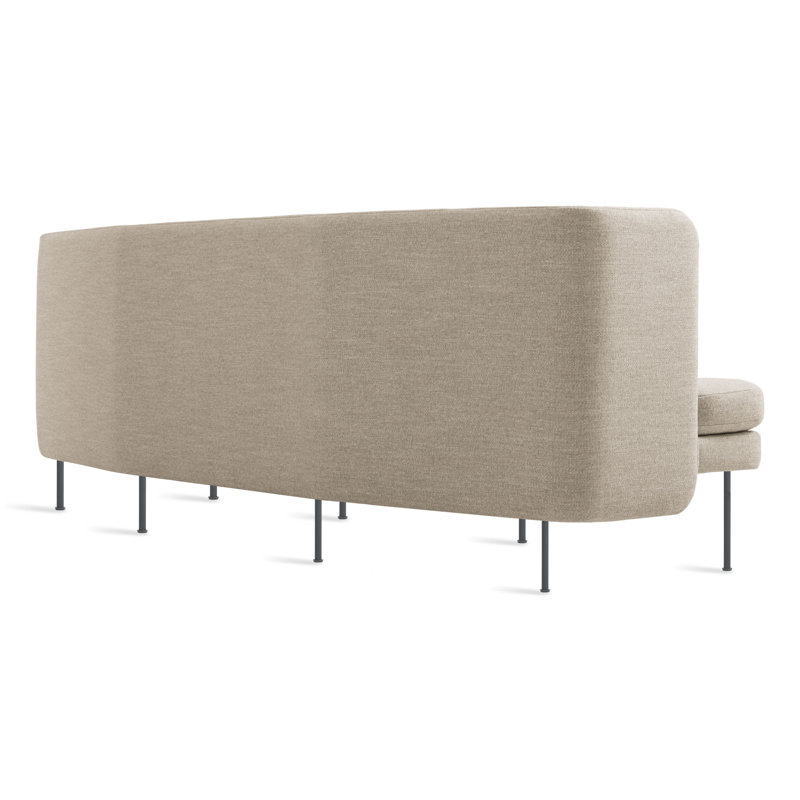 Bloke Sofa, Tait Stone Textured Basketweave, 34" H x 95" W x 32" D, Slate