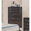 Commode en bois gris foncé 1Pc