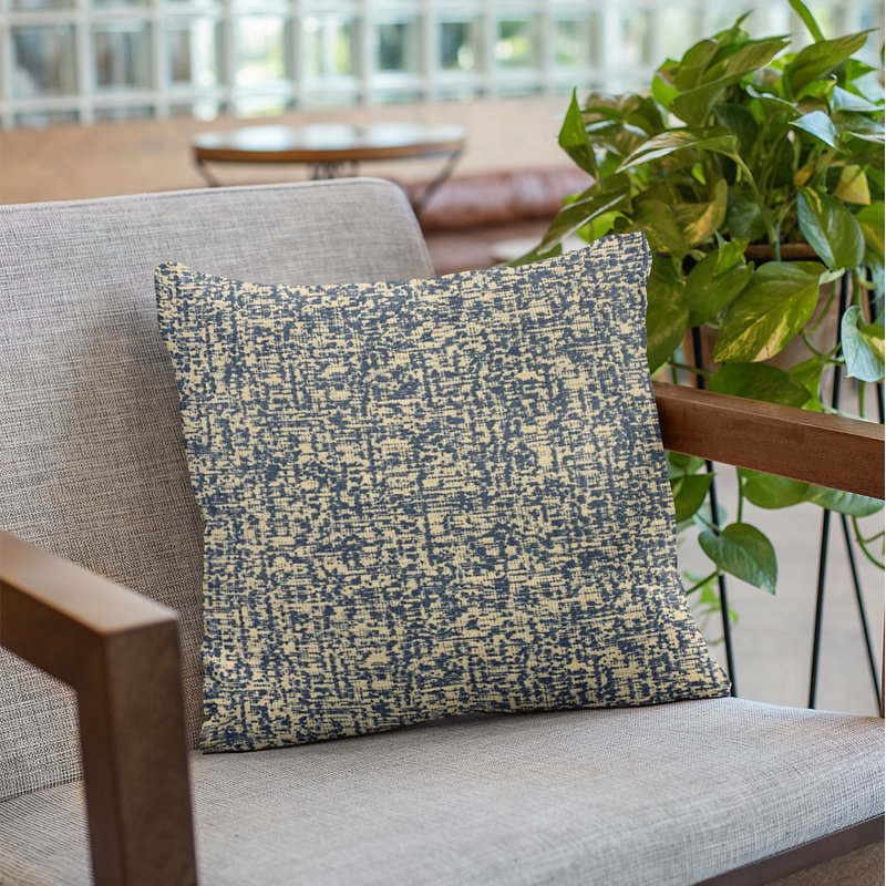 Dotted Abstract Outdoor Reversible Throw Pillow, 18" x 18"