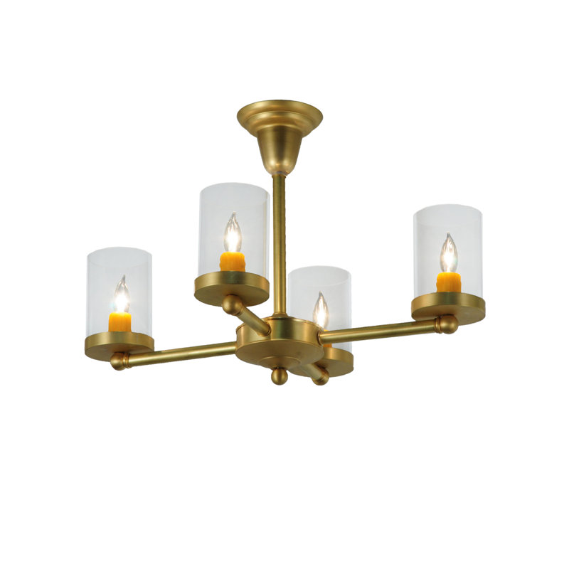Schoolhouse & Early Electric 4 - Light Chandelier