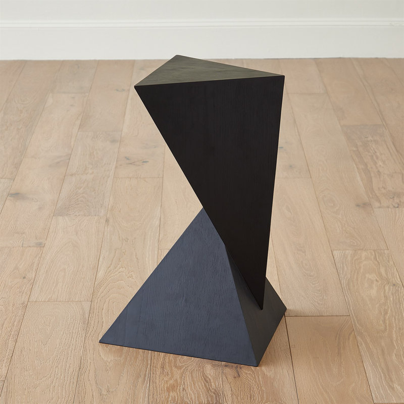 Spectrum Side Table-Blackened Oak, Black