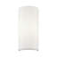 Applique murale 1 lumière ADA blanche avec abat-jour en tissu blanc cassé fabriqué à la main