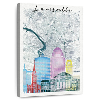 Carte de la ville d'Aliaz Louisville