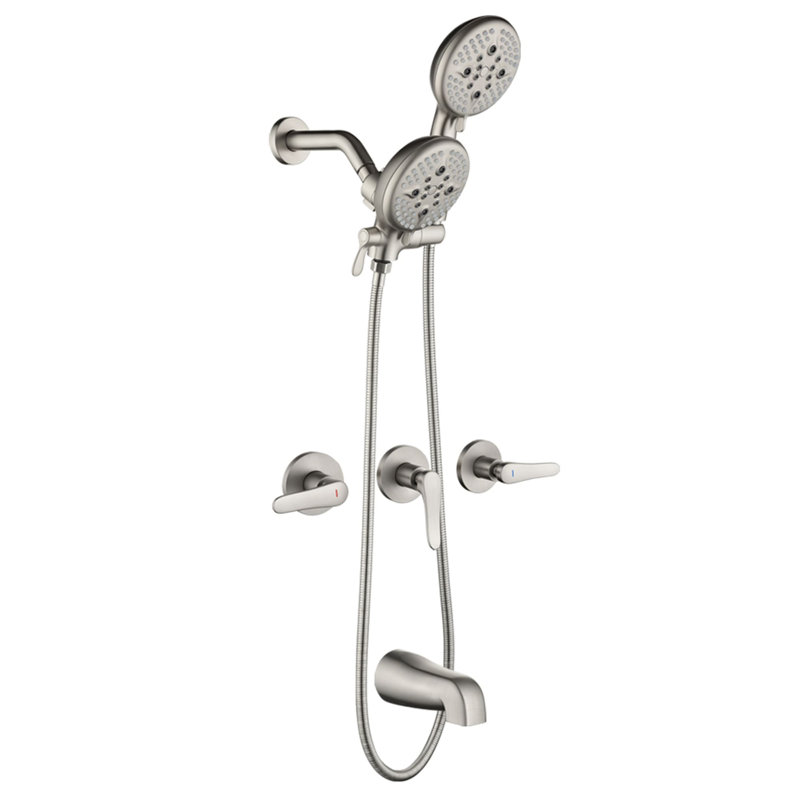 Diverter All-In-One Kit with Rough in-Valve, Brushed Nickel