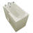 Prairie 46" x 26" Walk in Soaking Fiberglass Bathtub with Faucet-23009631-23009632