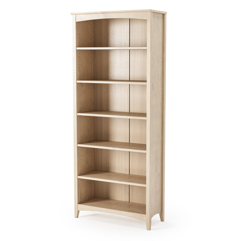 Colton Bookcase, (6 Shelves) 72" H x 30" W x 13"D, Light Oak
