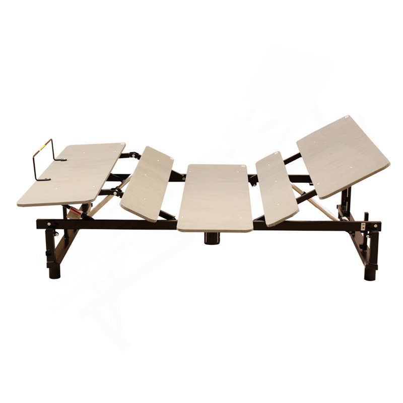 Base de lit électrique réglable ergonomique pour grand lit, inclinaison indépendante de la tête et du pied, télécommande sans fil avec moteur silencieux