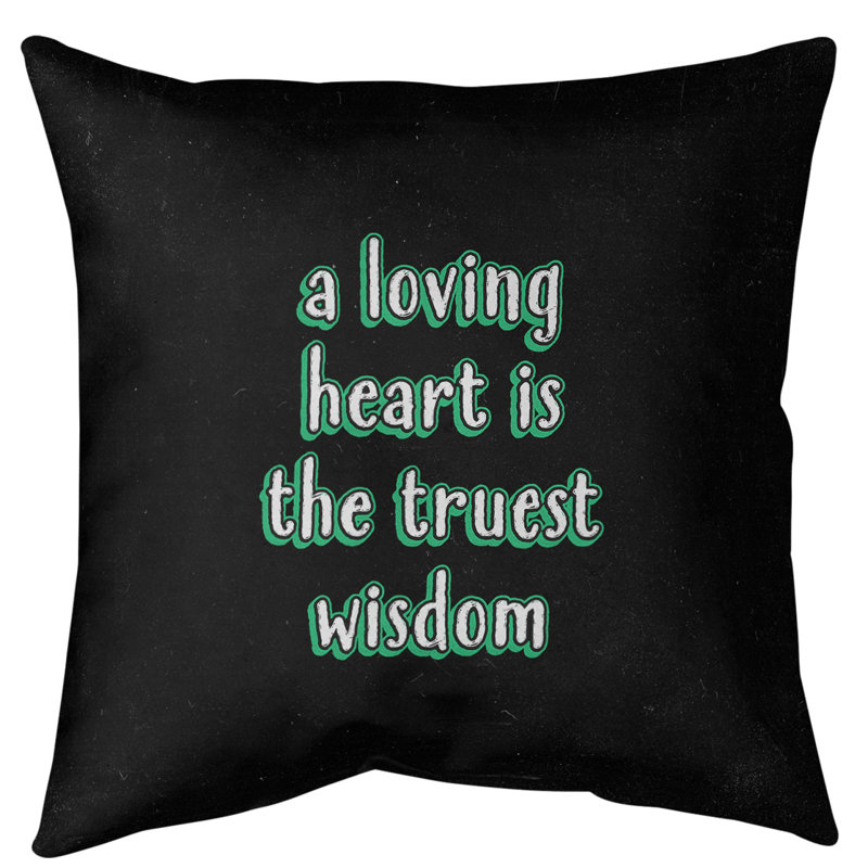 Coussin de sol amour & sagesse, Vert, H 36 po x l 36 po