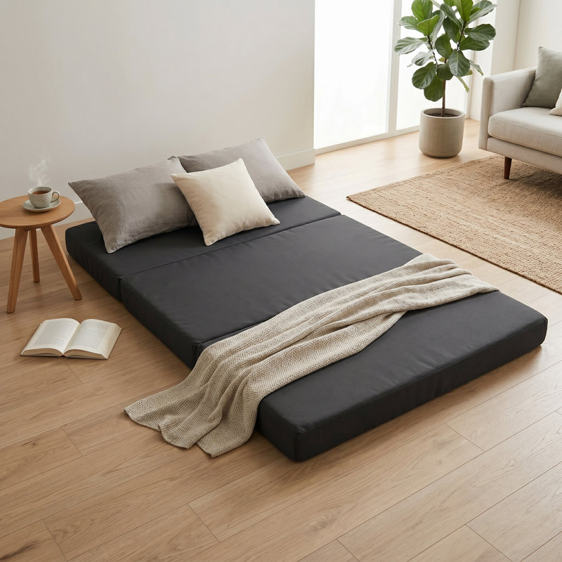 Dull UK Small Double - DE 120 X 190 Cm Symple Stuff Foam Mattress, Black