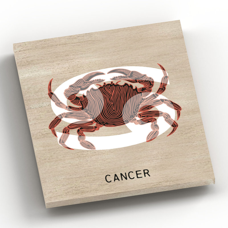 Kana Zodiac Cancer - Print on Wood