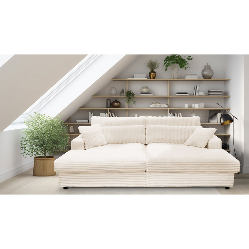 Rishabh Sleeper Sofa, Cream