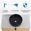Meuble-lavabo flottant de 36 po avec 2 portes à fermeture douce-823212661