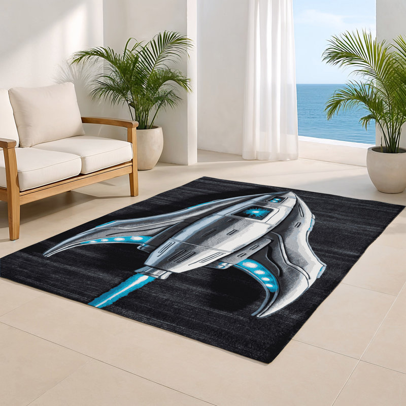 Tapis intérieur et extérieur gris Transport, Rectangulaire 2 pi x 3 pi