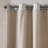 Knitted Jacquard Damask Total Blackout Grommet Top Curtain Panel(Only 1 Pc Panel)-712966111-712966105