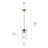 Crosby 1-Light Single Brushed Nickel Pendant with Clear Glass Shade-825142489