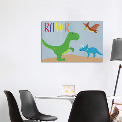 Rawr! by Daniela Santiago - Wrapped Canvas Gallery-Wrapped Canvas Giclée