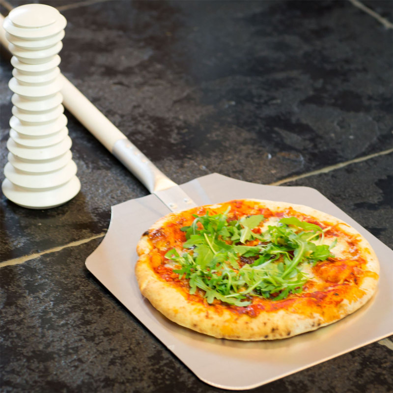 Argon Tableware Aluminum 36cm Pizza Peel, 2.5cm H x 91.5cm W x 36cm D
