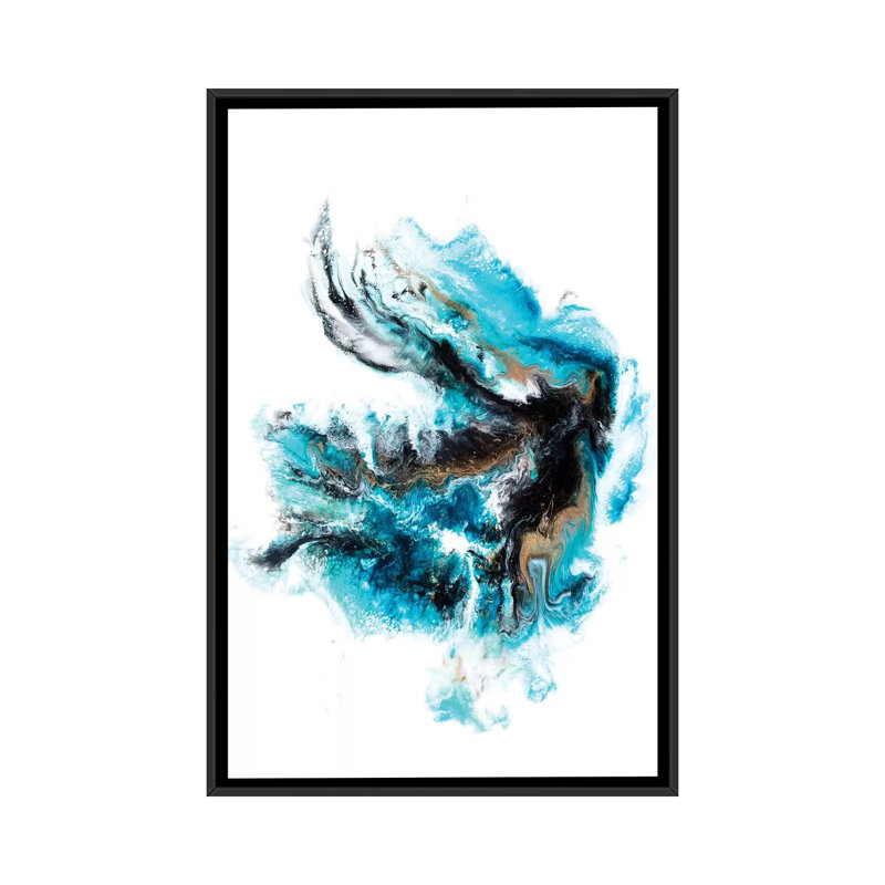 Acropora - Print on Canvas, 101.6 cm H x 66.04 cm W, Black Framed