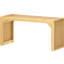 Banc de hall d'entrée en bois massif naturel Amyiah - vous accueille avec style Conception longue et élégante pour le salon moderne, la salle à manger et