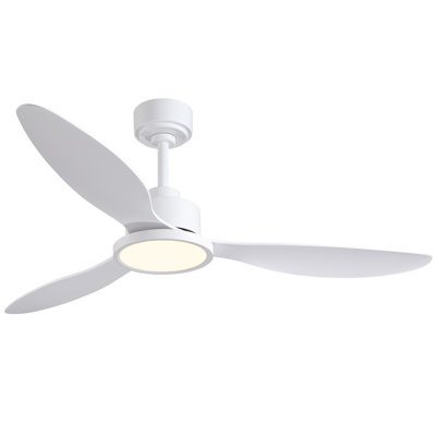 3 - Blade Dimmable Ceiling Fan With Led Light & Remote Control